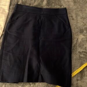 100% cotton J Crew Skirt size 2 Dark Blue